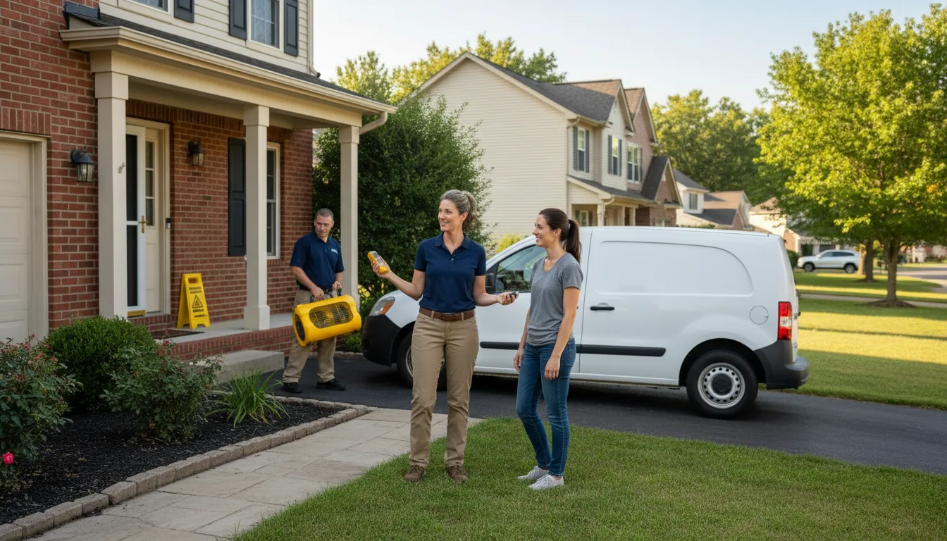 Residential water damage restoration in East Waterboro, ME